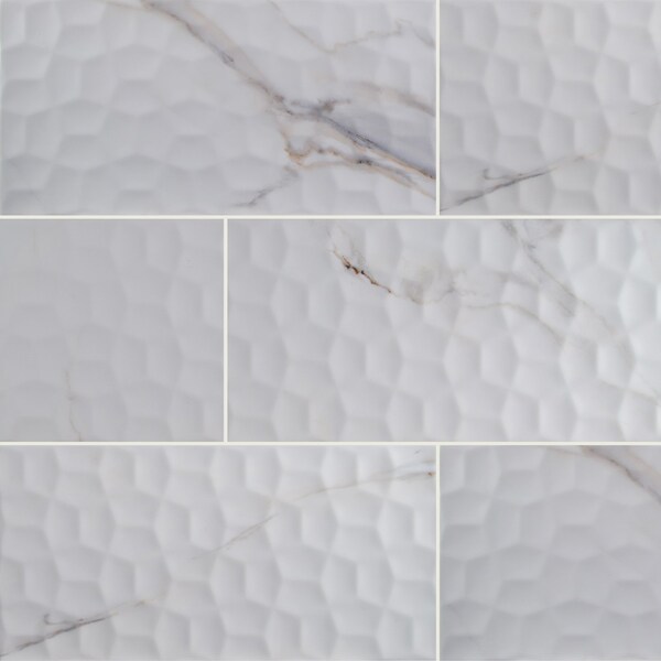 Adella Viso Calacatta SAMPLE Glazed Ceramic Wall Tile